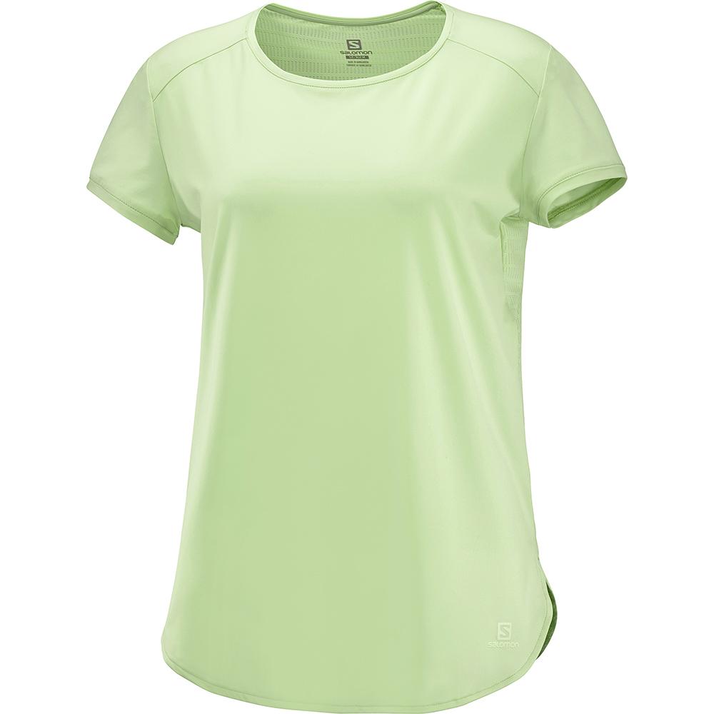 T-Shirts Salomon Femme Blanche - Salomon COMET BREEZE W - France (5048-LOAWS)